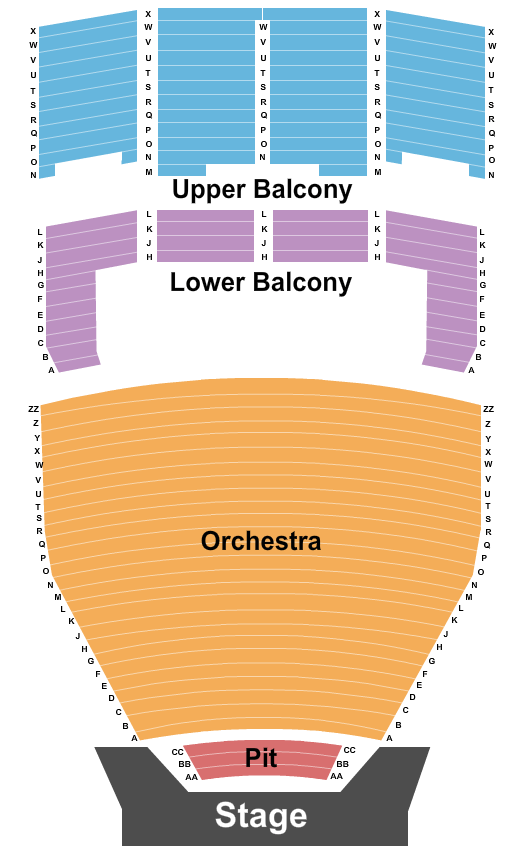Saroyan Theatre John Mellencamp Seating Chart